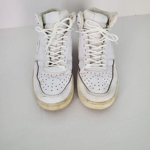 Nike Tennis Shoes White High Tops Size 9.5 - Picture 3 of 7